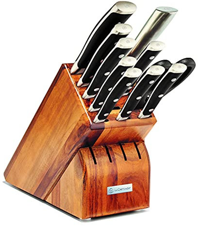 WÜSTHOF Classic IKON Messerblock Set, 11-teilig, Acacia, 1090371101, Akazie