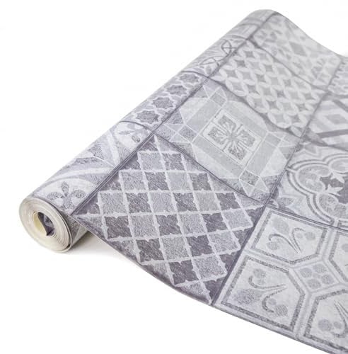 Create Your World 67.5cm x 4m Moroccan Tiles 3D splashback Tile Wallpaper (270-1016) (67.5cm x 4m), Red