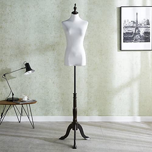 MDCG Bekleidungsgeschäft Requisiten für weibliche Models Schneiderpuppe Schaufensterpuppe Halber Körper/Ganzkörper Kleiderständer Mode-Design Kann pinnen ( Farbe : Triangle base , Größe : High150cm-18