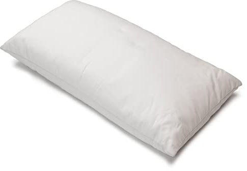 GIRAFFENLAND Lagerungskissen, Kopfkissen oder Schlafkissen 60x40cm Kissen mit EPS-Perlen und Reißverschluss, 1-2mm, Farbe: weiß