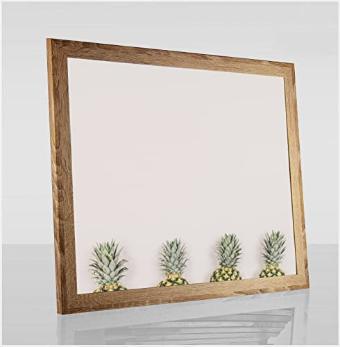 Colorello Deluxe Bilderrahmen Posterrahmen 60x90 cm Standard Formate Sonoma Eiche Dekor RW Weiss Kunstglas Antireflex