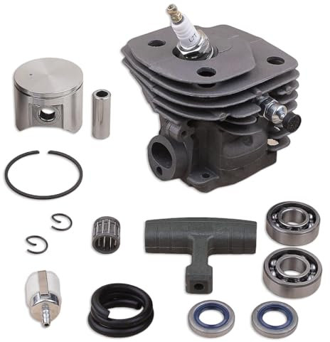 Luxuypon Kit de rodamientos de pistón de cilindro de 47 mm para motosierra Jonsered 2156 2159 CS2156 CS2159