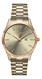 Rogier Miller Montre Femme Kaki Rose-Gold Étanche avec Bracelet en Acier Inoxydable Kanola