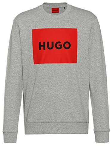 BOSS Duragol222 aus Baumwoll-Terry mit rotem Logo-Print dunkelgrau 029 M