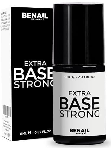 Base Strong 8 ml. Semipermanente Unghie con Dispersione, Base Gel Unghie per Smalto Semipermanente, Resistente e Elastica per Gel Ricostruzione Professionale, Acrygel