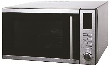 MBH - Microondas profesional INOX 900 W para Hostelería. Horno microondas industrial 25 litros de acero inoxidable para bar y restaurante.