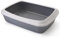 Arenero para Gatos Oval Jumbo | Bandeja de Arena Grande | Caja de Arena WC para Gatos | Bandeja para Arena higiénica para Gatos - 56x43x14.5 cm
