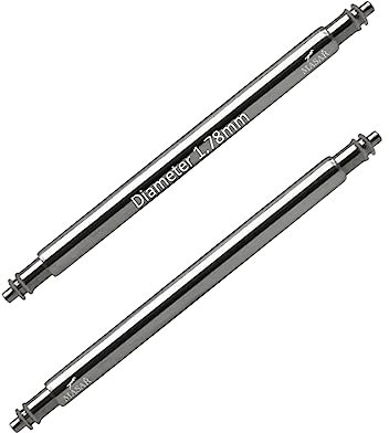 masar 22mm SLX178 - Ø 1.78mm – Perno, Anse, Barre, Barrette a molla per Cinturino Orologio - Watch Spring Bars – Double Flange – 0.8mm - INOX 316L - 2 pcs