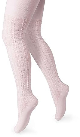 STEVEN : Collants Fille I Coton Collant Enfant Fille Aves Des Tresses I 120 DEN I Doux et comfortable Collant Bebe Fille