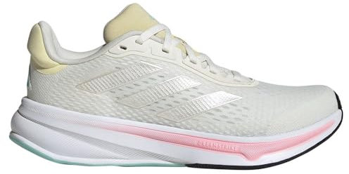 adidas Response Super Running Shoes, Zapatillas para Correr Mujer, Off White/Zero Met/Almost Yellow, 39 1/3 EU