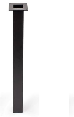 STABLEDESK Tischbeine Metall Schwarz - Tischfüße - Möbelfüße - Möbelbeine - 72cm Höhe, 100x100mm Profil - 1 Stück