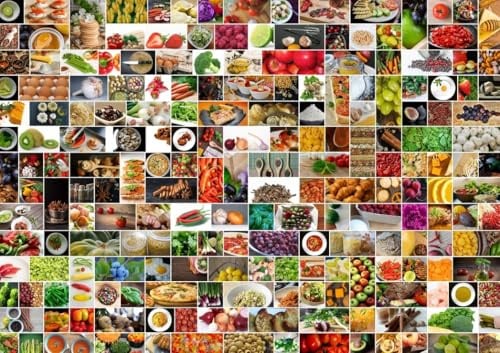 Puzzle 1500 Teile - Collage - Küche in Farbe