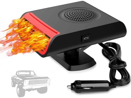 Leaflai 12 Volt Autoheizung, Tragbare Heizung für Auto-Entfroster, Autoheizung, die in den Zigarettenanzünder eingesteckt Wird