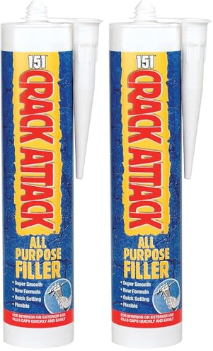 Glues & Fillers 10039 151 CRACK ATTACK ALL PURPOSE FILLER, White (Pack of 2)