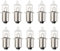 ShuoHui P13.5S 6V 2.4W Halogen Fahrrad Birne Glühbirne Ersatzbirne Vorderlicht, 2500K Warmweiß, PX13,5s Sockel, Hs3 Miniatur Lampe, für Fahrrad, Taschenlampe (10)