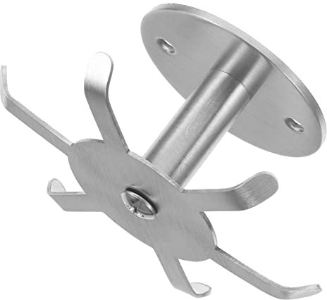 ETHZZLE Six Claw Swivel Hook Stainless Steel Cookware Hangers Bathroom Cabinet Hook Kitchen Utensil Hooks Rotatable Design Cabinet Hooks Sundries Hanger Under Cabinet Hooks Multi-use Hooks