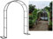 Hoiweqr Rundbogen Rankgitter, Torbogen Metall Stabil Rosenbogen, Verzinkt Rankenbogen, Rundbogen Torbogen Pergola Für Kletterpflanzen, Leicht Installieren Und Entfernen(Noir,0.8x2x0.4m)