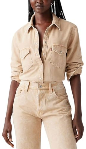 Levi's Denim Camel Regular Fit Chemise pour femme, beige, XS