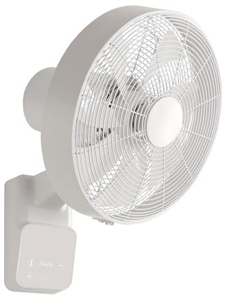 Airos Eco Design Wall - Ventilador de pared con mando a distancia, color blanco