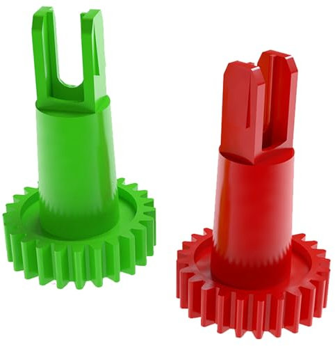 Seitenbürsten Motor Schnappgetriebe Zubehör für Ecovacs Deebot Ozmo 950/920/X1/T10/T9/T8/T5/N8/N5 Roboter Staubsauger (Rotes + Grünes)