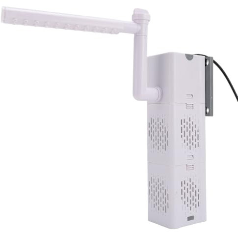 lyrlody Filtro 'Acquario, Filtro 'Acqua Piovana per Acquari con Pompa del Filtro 'Acquario Interno e di Filtro Circolatorio, per Acquari Fino a 60 Cm/35-80L (Plug 220 V UE)
