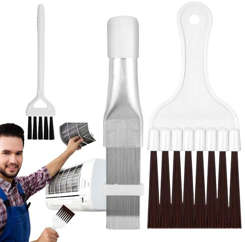 Peigne de nageoires pour le climatiseur, peigne à radiateur - Nettoyer de bobine de climatiseur,Outil de nettoyage du radiateur pour la fenêtre de la fenêtre de la voiture de voiture Réfrigérateur des