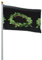 Bandera con estampado de hiedra de remolinos florales, decoración divertida, bandera de jardín, suministros de festival, bandera colgante para interiores y exteriores, hogar, fiesta, patio, 2 pies x 3