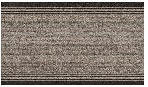 Internethandel Pfordt Schmutzfangmatte Living Braun, 150x80 cm | Fußmatte, Läufer und Sauberlaufmatte aus 100 % Polypropylen, gummierte Rückseite, antistatisch, für den Innenbereich