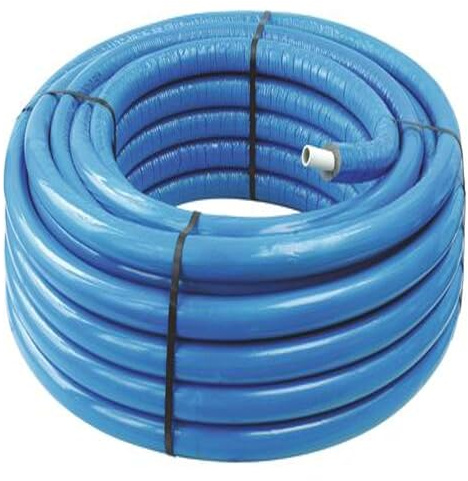 SOMATHERM FOR YOU - Tuyau Multicouche Ø16 Isolé Bleu en Couronne 50m - Réseaux d'Eau Potable et Chauffage - T.min 5°C/T.max 95°C - Pression Max 10 Bar - Barrière Anti-Oxygène