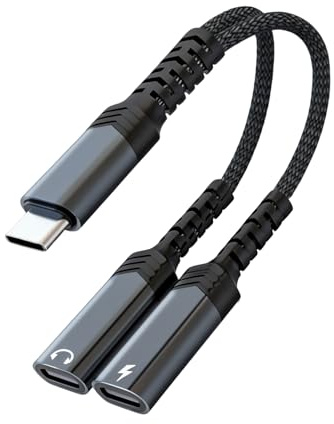 PaYuanRaoTi Adaptateur Double USB C, pour Extension Connexion Et Usage Quotidien, Adaptateur USB C vers USB C avec USB C Splitter pour Charge Et Audio Simultanés