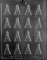 M246 B/S Eiffelturm Detaillierte Schokolade Candy/Seife Form