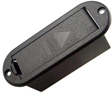 Sharplace Boîte de Support de Pile 9V, Cas Support de Batterie Plastique Pièces Remplacement pour Guitares Electriques Basse