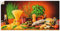 ARTland Wanddeko Wandtattoo selbstklebende Vinylfolie 60x30 cm Toskana Italien Dolce Vita Pasta Gemüse Kräuter Gewürze Mediterran S7SM