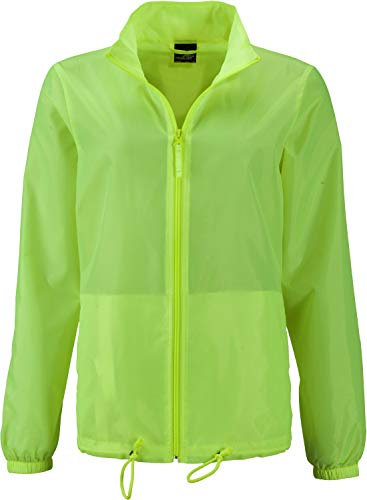 James & Nicholson Damen Ladies' Promo Jacket Jacke, Gelb (Bright-Yellow), 38 (Herstellergröße: L)