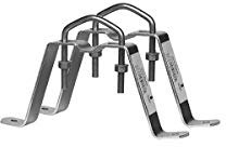 Paire D’ÉTRIERS Déport 10 cm pour Fixation Murale Mat antenne TNT Sat