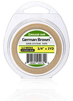WALKER TAPE Rollo adhesivo prémium de 19 mm de fuerte efecto adhesivo de doble cara para pelucas.