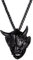 U7 Herren Halskette Gotik Biker Schmuck Teufel Maske Dämon Horn Anhänger Halskette Samurai Schwarz Metall plattiert Totenkopf Schädel Halsschmuck Modeschmuck für Jungen Damen