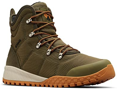 Columbia Fairbanks Omni-Heat, Stivali da Neve Uomo, Nori/Canyon Gold , 43 EU