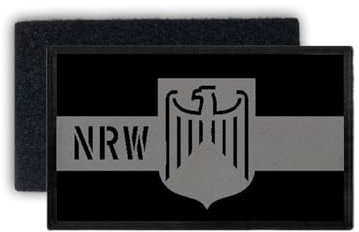 Copytec Bundesland NRW Patch Nordrhein Westfalen Dienstkleidung Patch 7,5 x 4,5#31396
