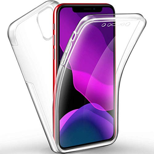 KP TECHNOLOGY iPhone 11 Pro Case - (360 Front + Back Protection) Full Complete Protection for iPhone 11 Pro Gel Case (Clear)
