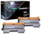 FreedomInk TN2220 Toner Kompatibel für Brother TN-2220 für Brother FAX-2840 FAX-2845 FAX-2940 HL-2240D HL-2240 HL-2250DN HL-2270DW DCP-7060D DCP-7065DN MFC-7360N MFC-7460DN MFC-7860DW (2 Schwarz )