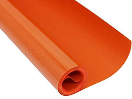 Yalulu Heat Transfer Vinyl, 20 cm x 100cm PVC Heat Transfer Vinyl Rolls Film T-Shirt Iron On HTV Vinyl Printing Crop Number Patterns (Orange)