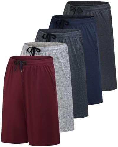 Real Essentials Men's Fitness-Shorts Tennis Shorts