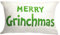 Weihnachtsdekoration Grüner Grinch Merry Christmas Kissenbezug Werfen Kissenbezug Schottenkaro-Bezug für Couch Sofa Heimdekoration Baumwolle 50,8 x 30,5 cm