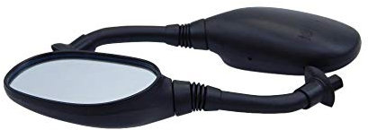 Spiegel Satz Links + rechts M8 Gewinde Universal für Mokick Roller Yamaha Piaggio Speedfight BMW Gilera Runner Zündapp Vespa Grand Sport LX