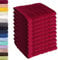 Lavea 10er Set Seiftuch 30x30 cm – Hochwertige Gästehandtücher 30x30 aus 100% Baumwolle, Frottierserie Elena – Saugstark, Waschbar und Strapazierfähig - Bordeaux