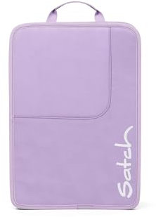 satch Heftebox DIN A4 für Schulrucksäcke inkl. Griff und drei Fächern, hochwertig und leicht Heftebox Triple Flex Light Rose - Rosa