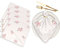 Yibeas Floral Polka Dot Hintergrund Stoffservietten Esstisch Servietten Shabby Chic Stil Muster mit rosa Rosen Waschbar Wiederverwendbare Servietten Set 4 Stück Home Urlaub Party Hochzeit