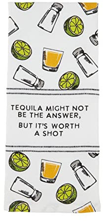 Mud Pie Fiesta Handtuch, Tequila, 41,9 x 66 cm