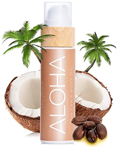COCOSOLIS ALOHA-Acceleratore abbronzante biologico con vitamina E e profumo di cocco per una rapida abbronzatura intensa–Amplificatore di abbronzatura per un'abbronzatura intensa–Lozione nutriente